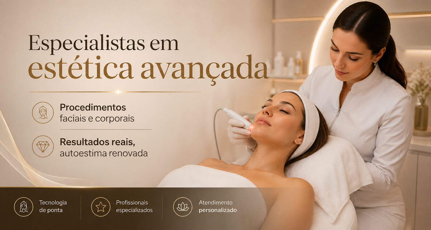 Especialistas em estética avançada — procedimentos faciais e corporais da Sos Corpo