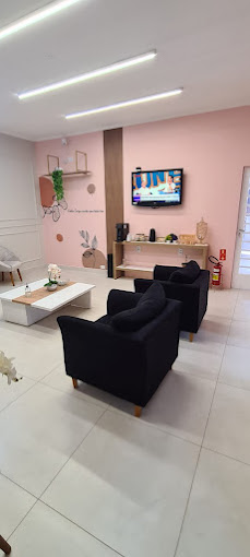 Lounge de convivência da clínica